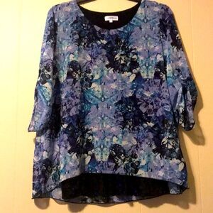 Vintage Northern Reflections Abstract Top